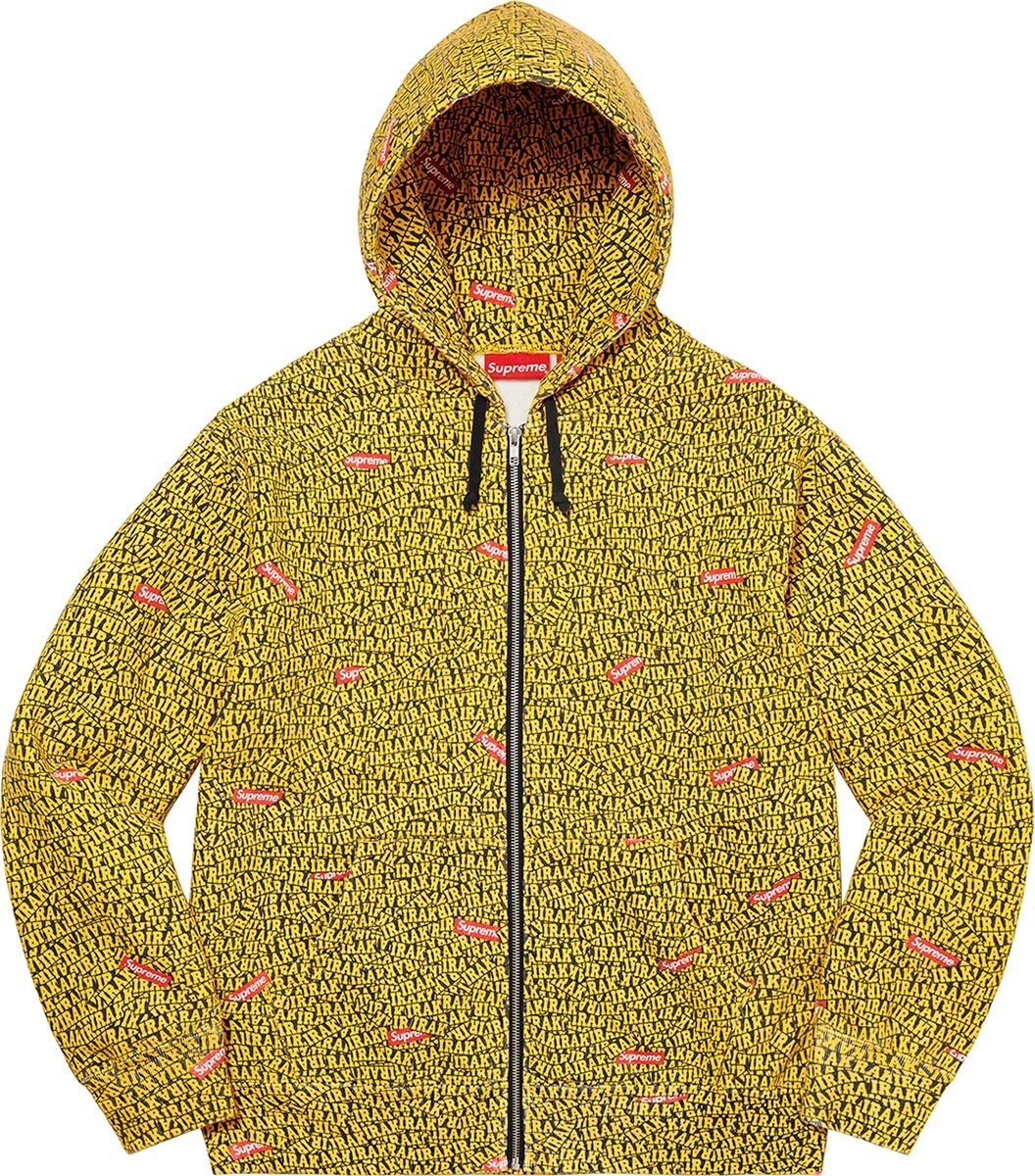Supreme/IRAK Zip UP Hooded Sweatshirt